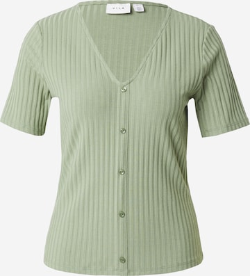 VILA Shirt 'RIBINI' in Groen: voorkant