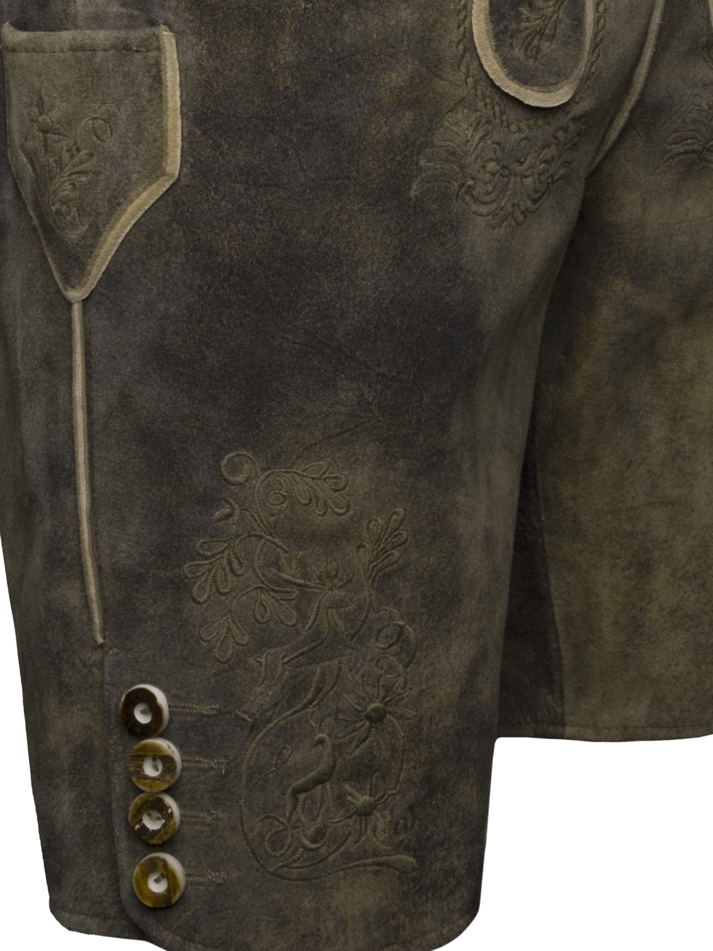 Regular Pantalon folklorique 'Denis' Krüger Buam en vert