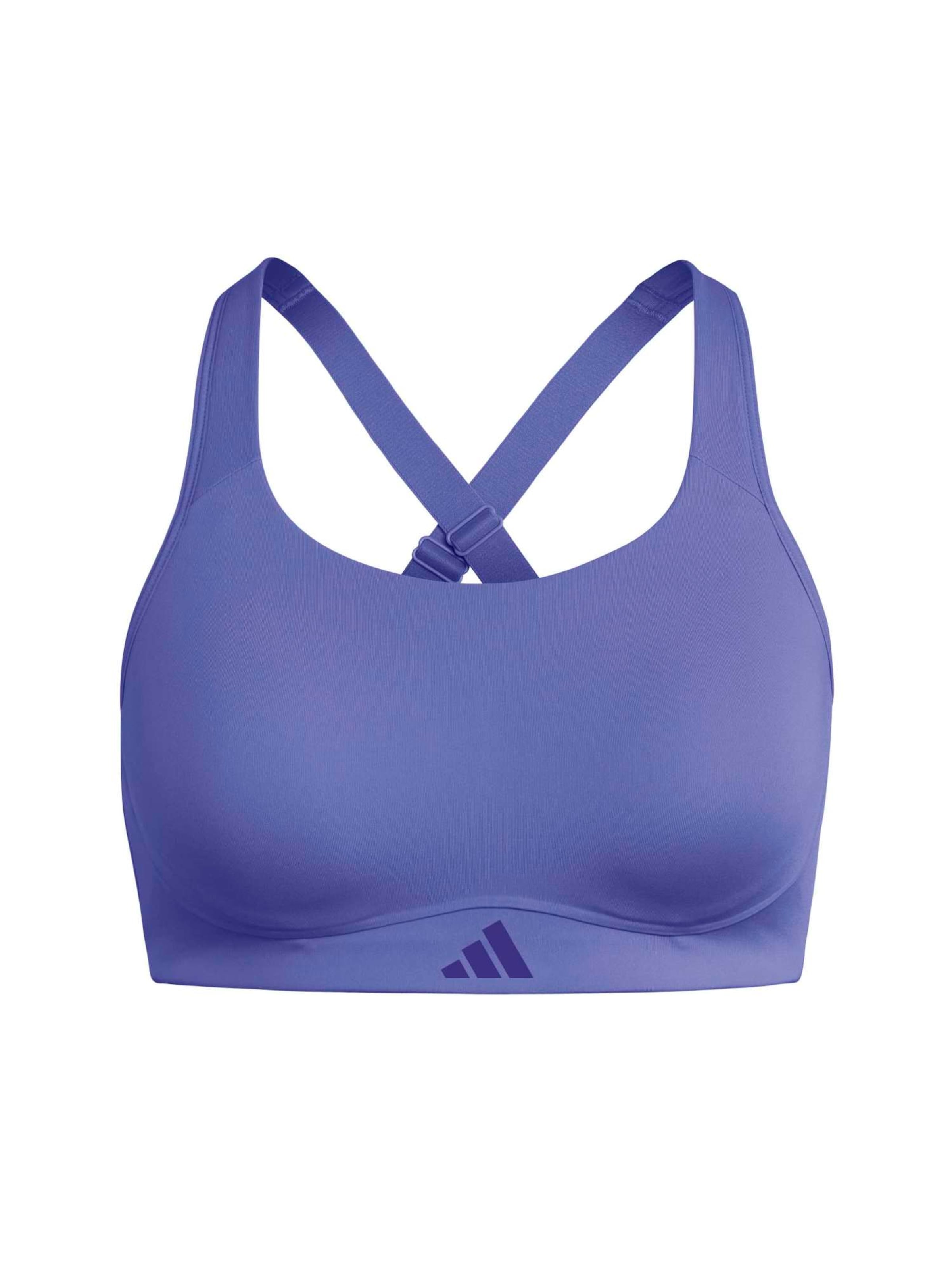 ADIDAS PERFORMANCE Sports-BH 'OPT' i XS i aubergine / violetblå, Produktvisning