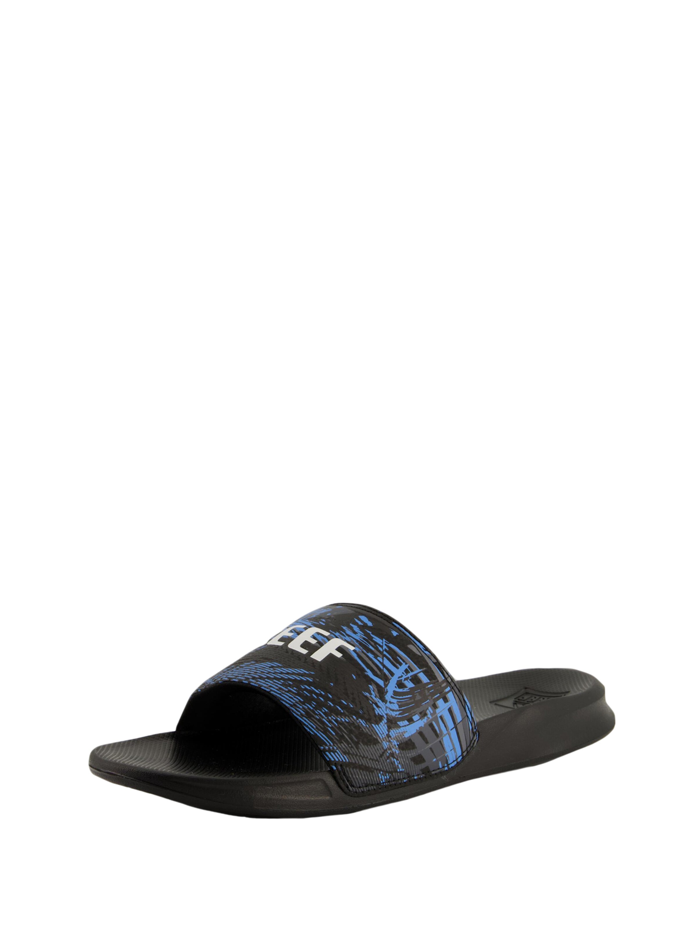 REEF Strand-/badschoen 'One Slide' in Zwart: voorkant