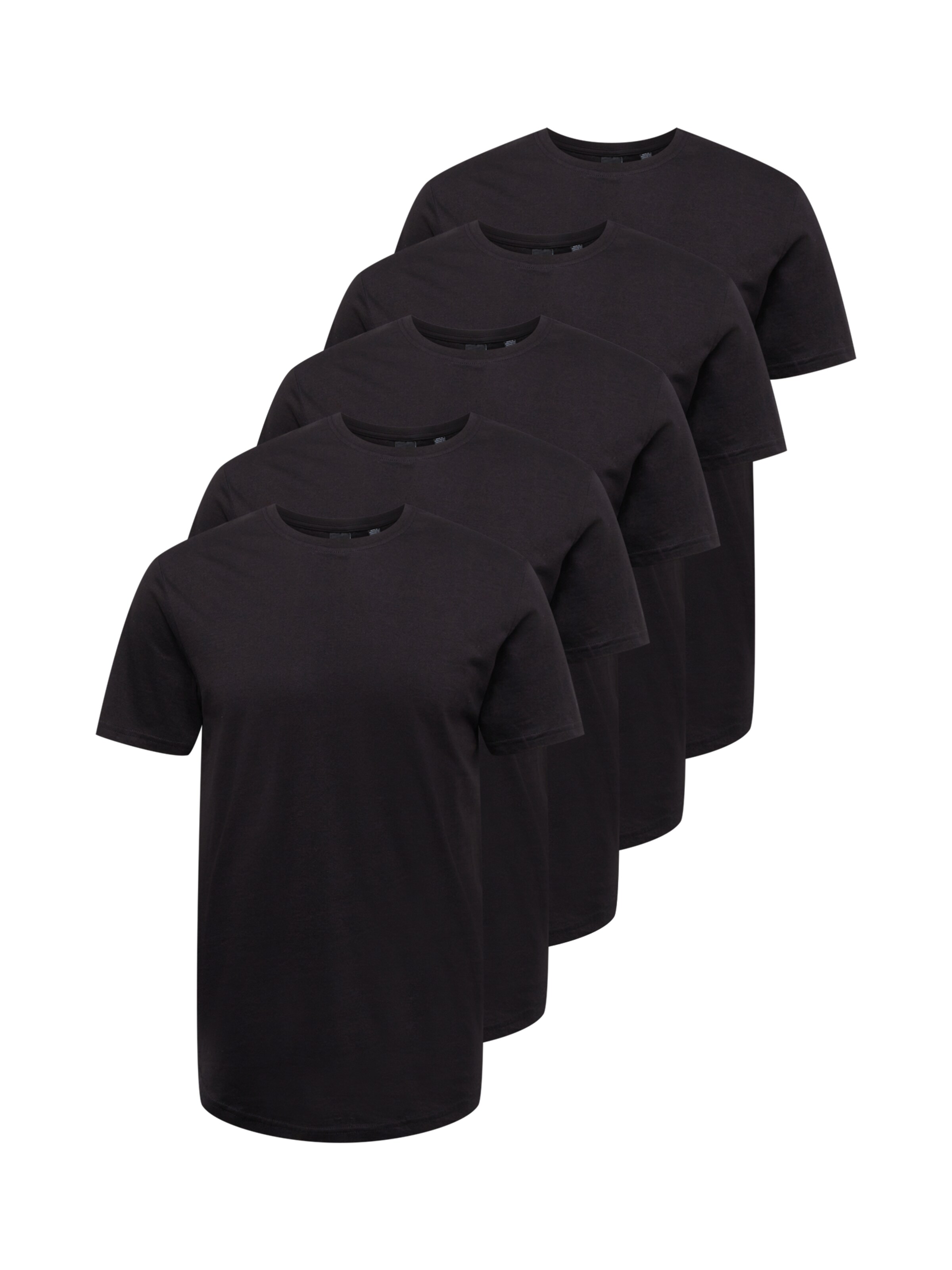 Only & Sons T-Shirt 'MATT LONGY' in Schwarz: Vorderseite