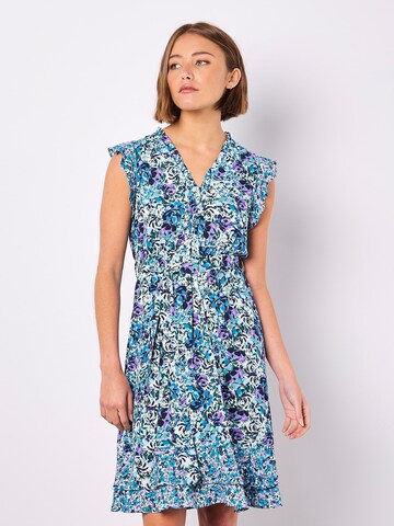 Robe d’été Apricot en bleu : devant