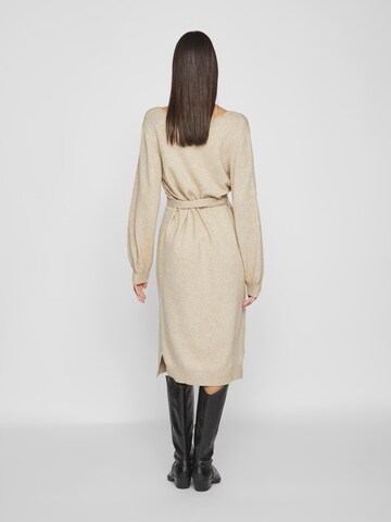 VILA Knit dress 'Ril' in Beige