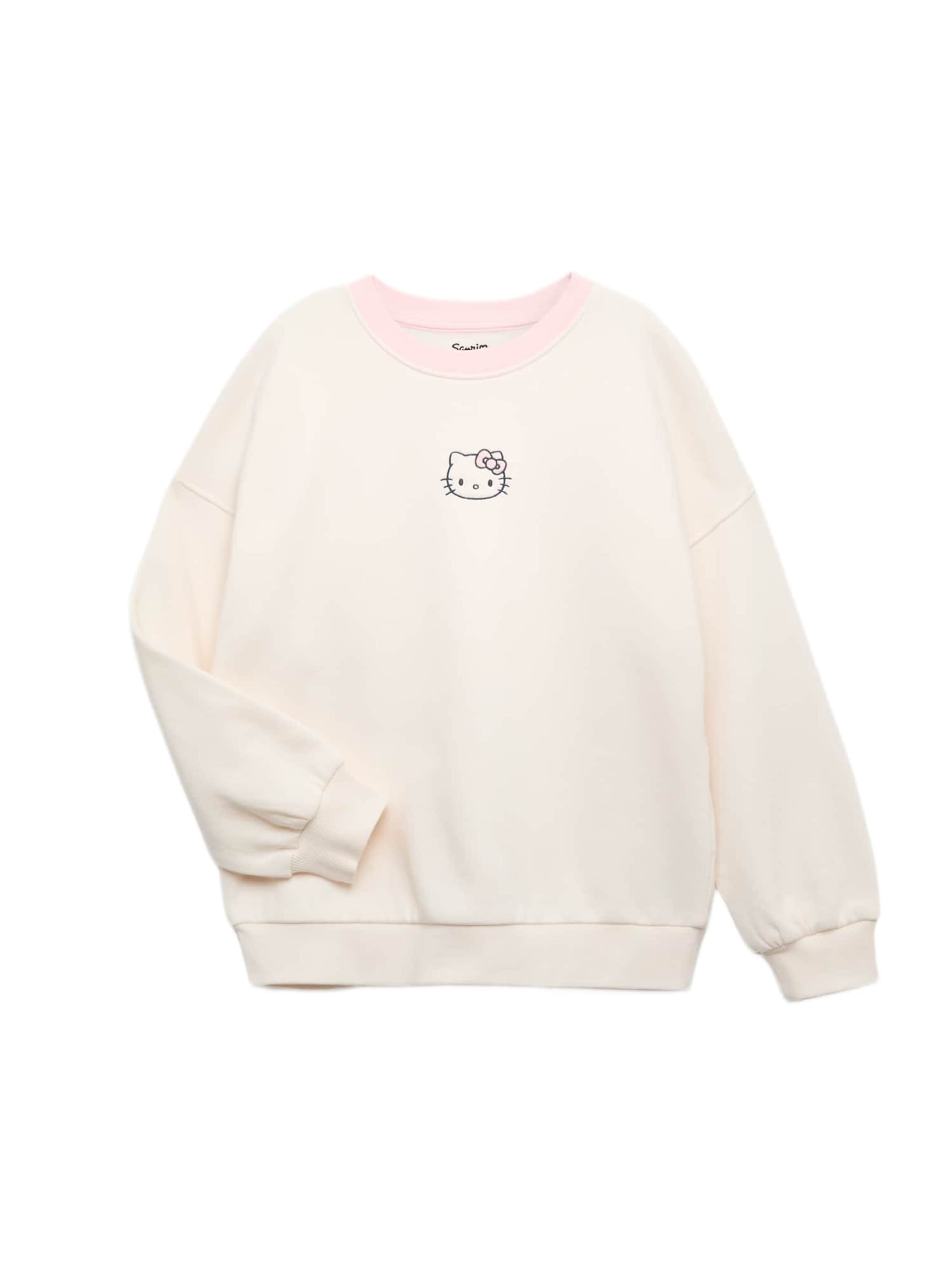 Sweat-shirt Marks & Spencer en beige : devant