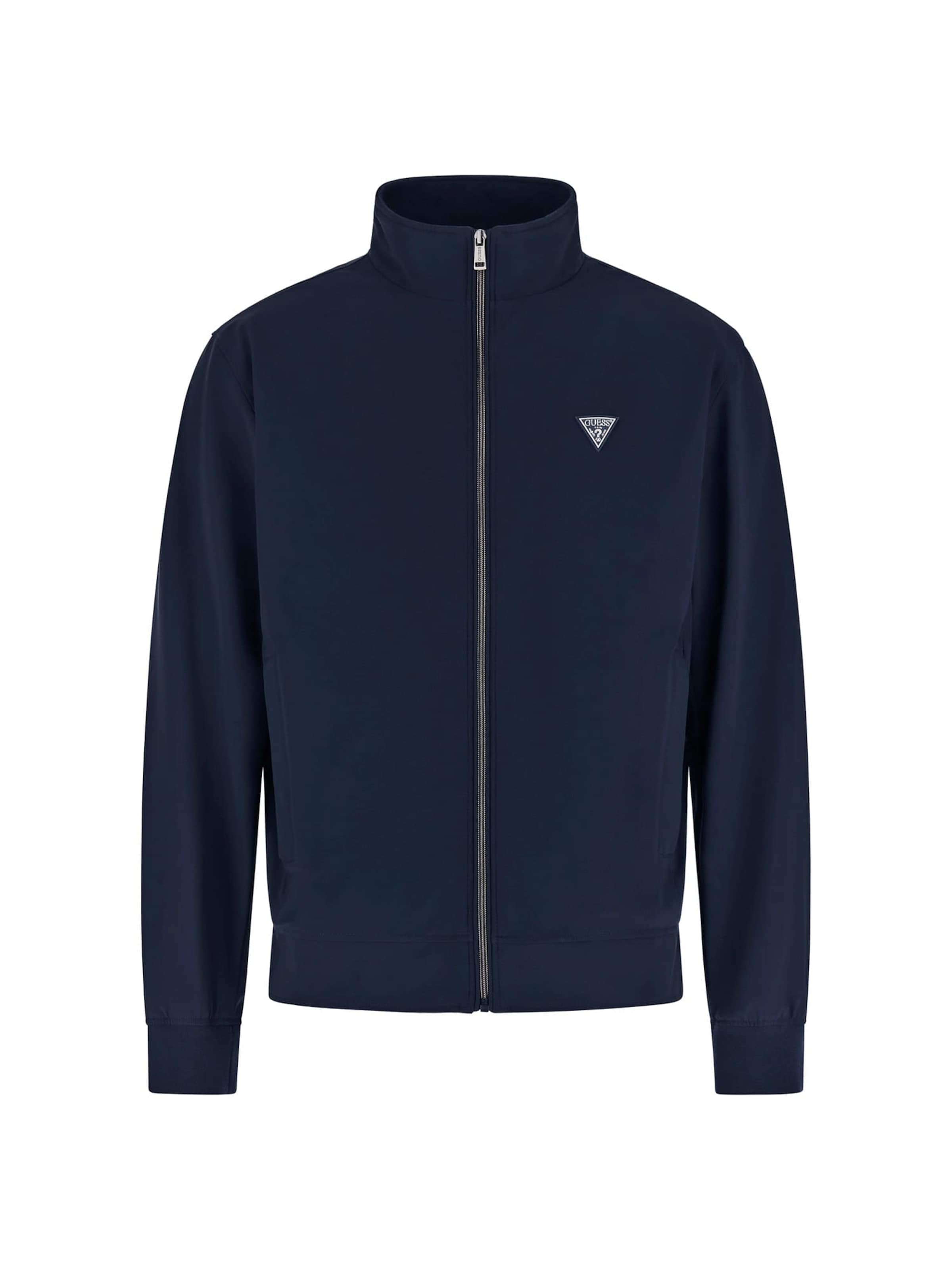 GUESS Přechodná bunda – modrá: přední strana