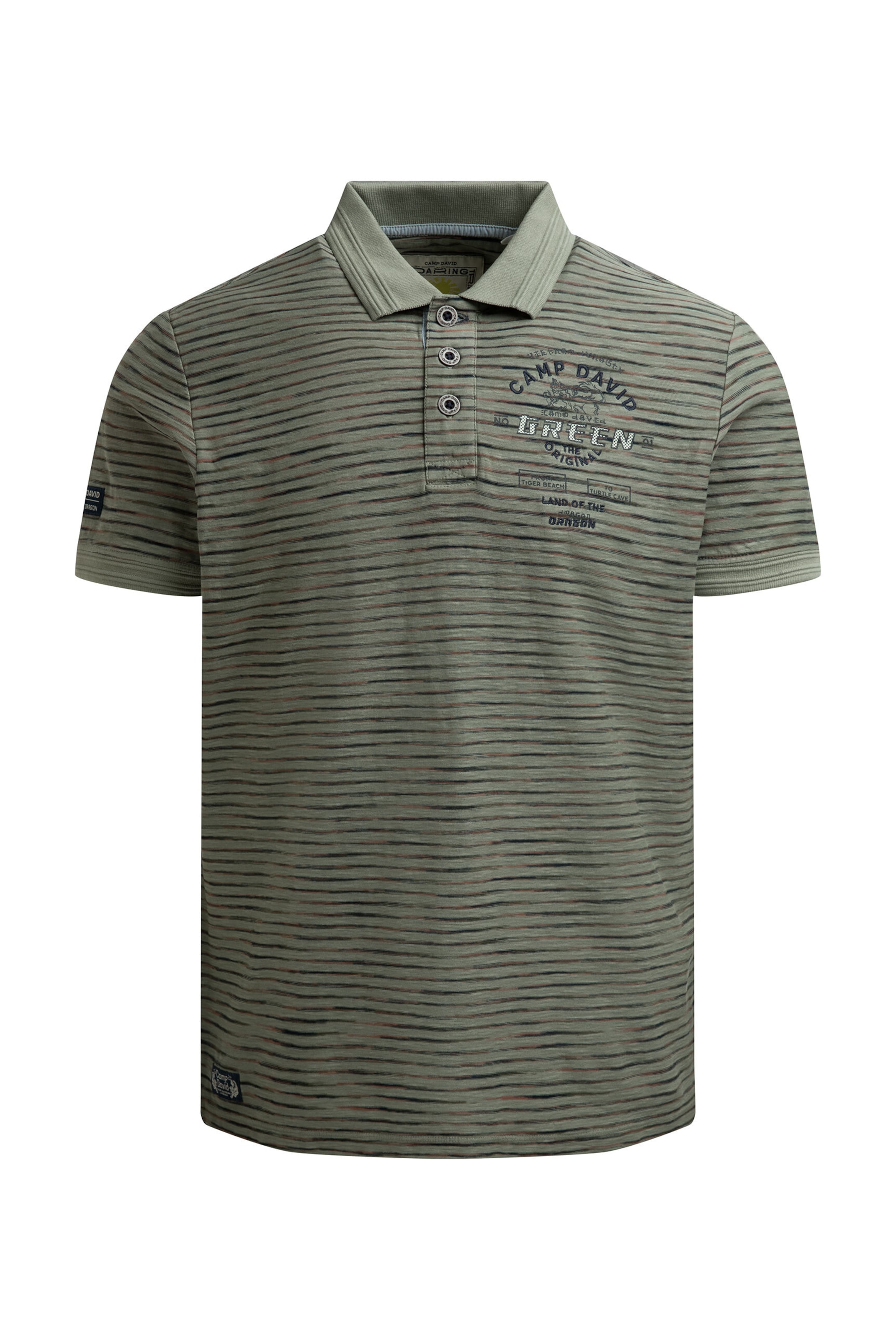CAMP DAVID Shirt in Green: front