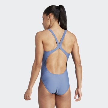 ADIDAS PERFORMANCE Bralette Active Swimsuit '3 Bar Logo' in Blue