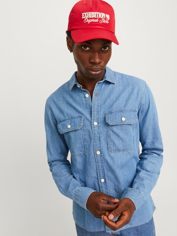JACK & JONES Regular fit Skjorta 'JJETravis' i blå