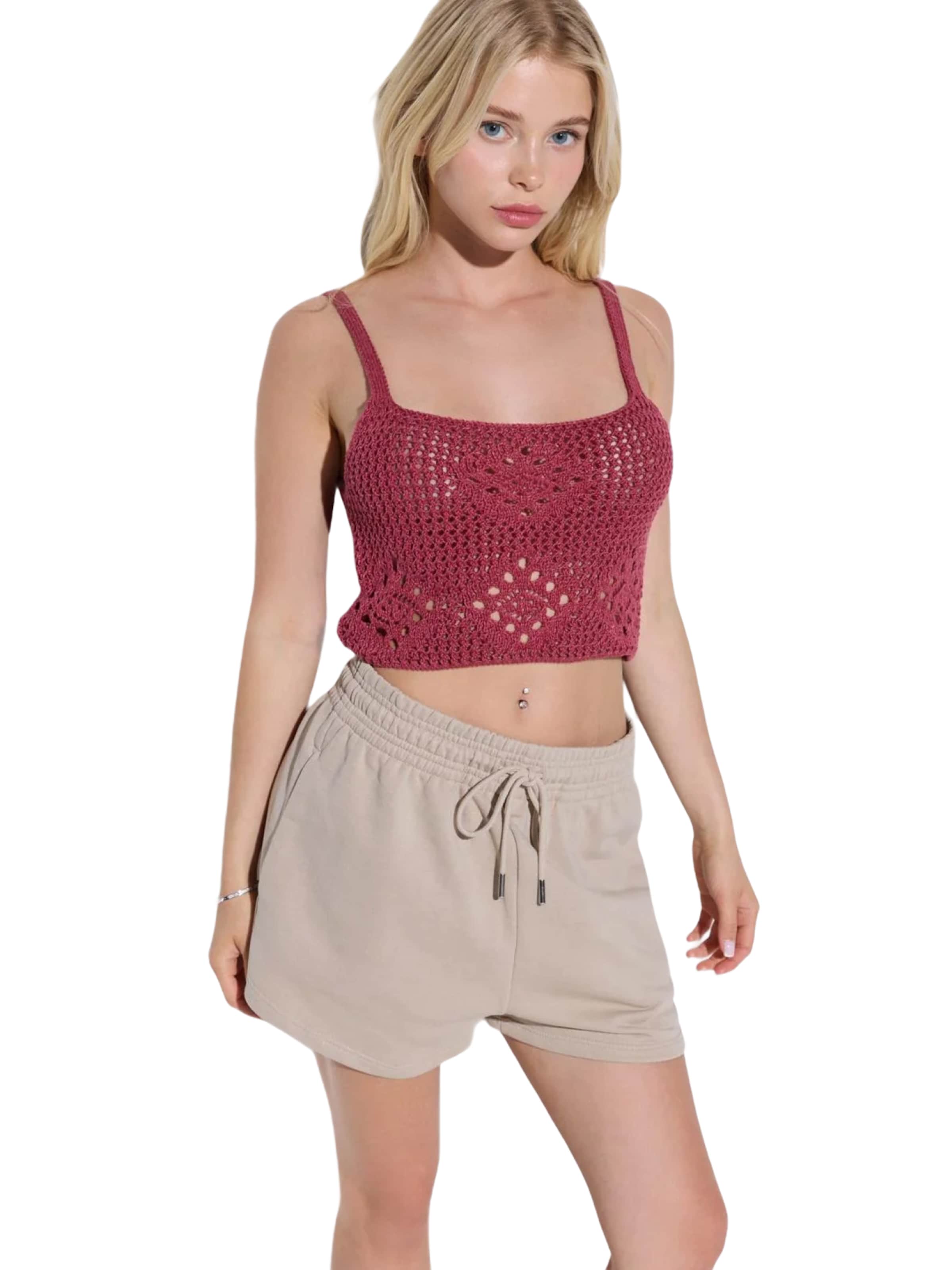 No Matter What Gebreide top 'Kadın' in Roze: voorkant