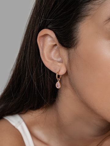 Hey Happiness - Pendientes 'October Birthstone' en oro