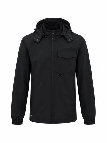SCR. Sweat jacket 'KOMO' in Black: front