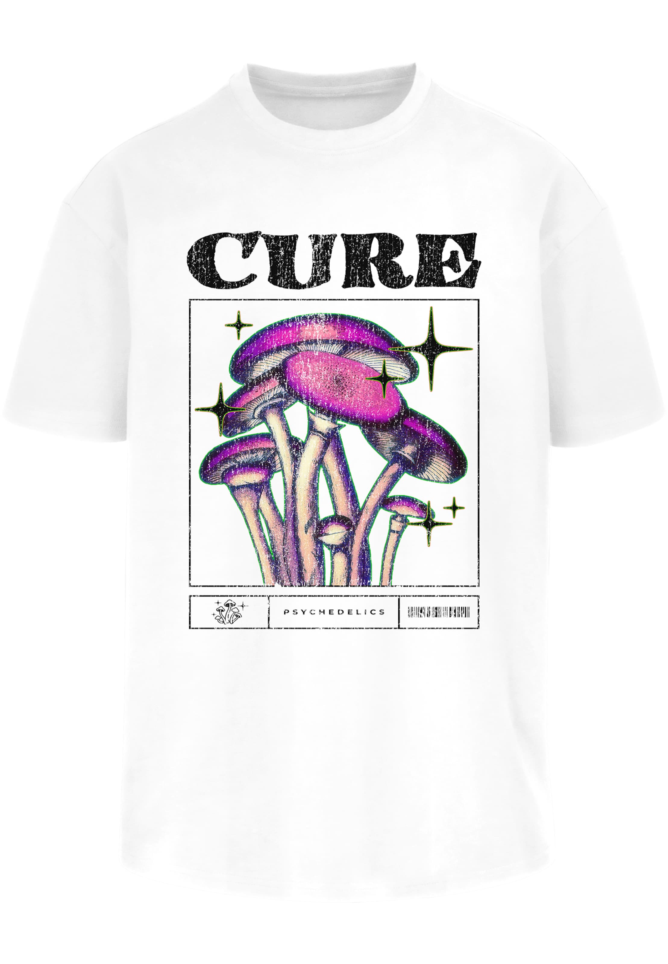 Maglietta 'Cure' di Mister Tee in bianco: frontale