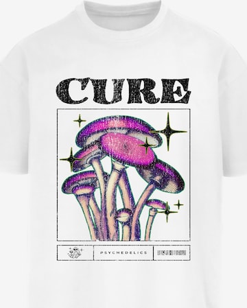 Maglietta 'Cure' di Mister Tee in bianco: frontale