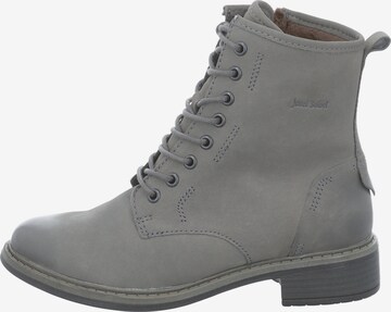 JOSEF SEIBEL Lace-Up Ankle Boots 'Selena' in Grey