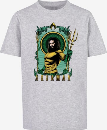 T-Shirt 'Aquaman - Trident' ABSOLUTE CULT en gris : devant