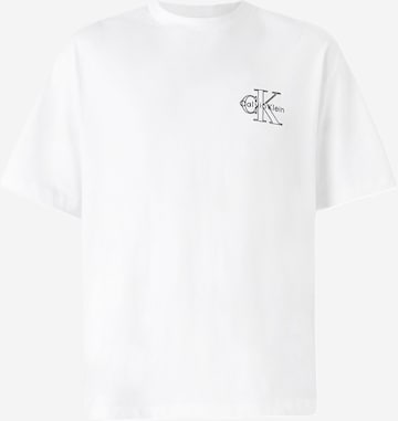Calvin Klein Jeans Μπλουζάκι σε λευκό: μπροστά