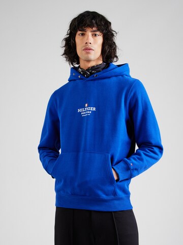 TOMMY HILFIGER Mikina - Modrá: predná strana