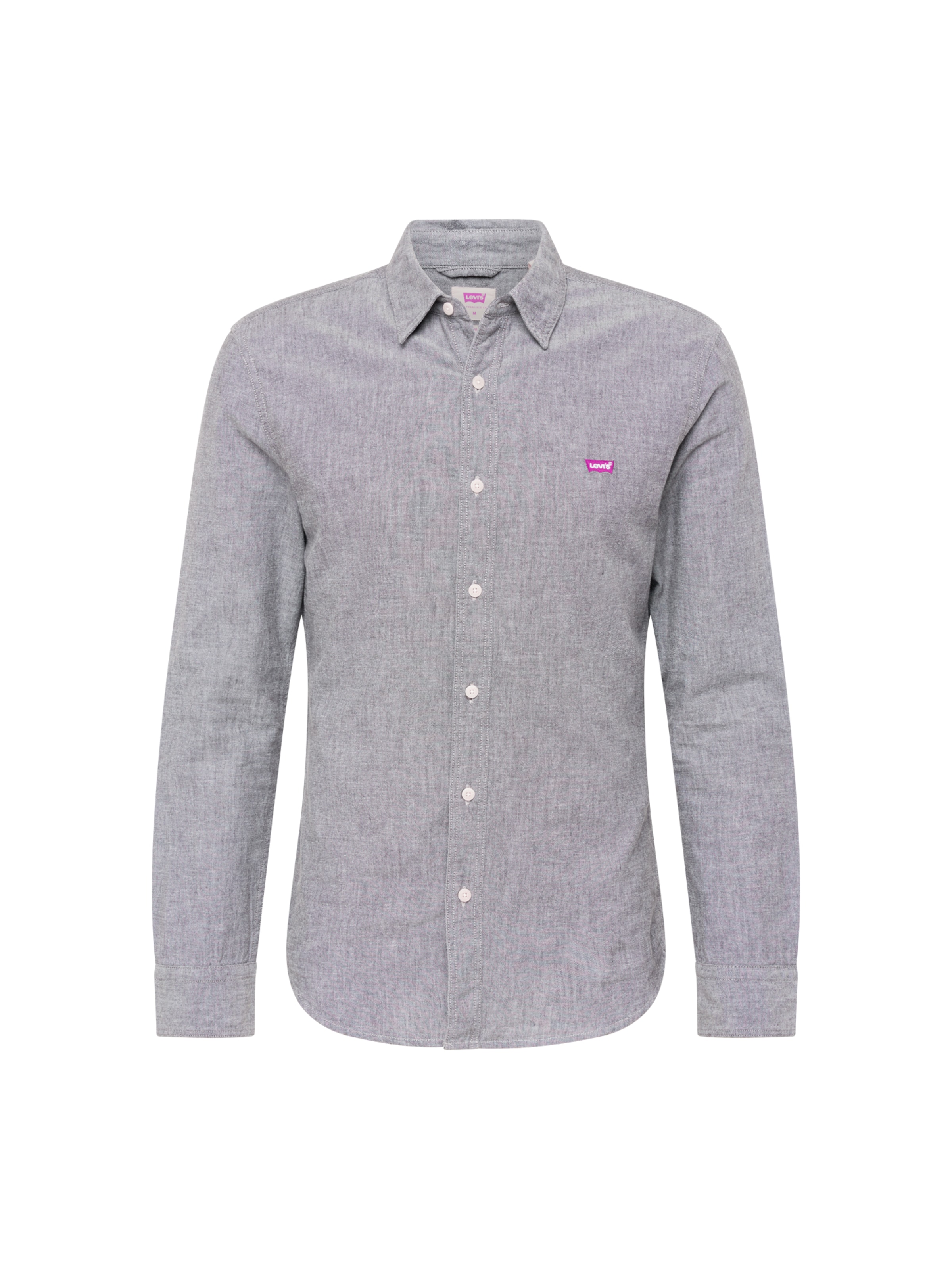 pilka LEVI'S ® Marškiniai 'Battery Housemark Slim Fit Shirt': priekis
