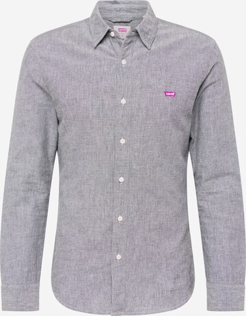 LEVI'S ® Overhemd 'LS Battery HM Shirt Slim' in Grijs: voorkant