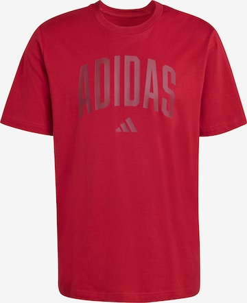 ADIDAS SPORTSWEAR Funkcionalna majica 'COLLEGIATE' | rdeča barva: sprednja stran