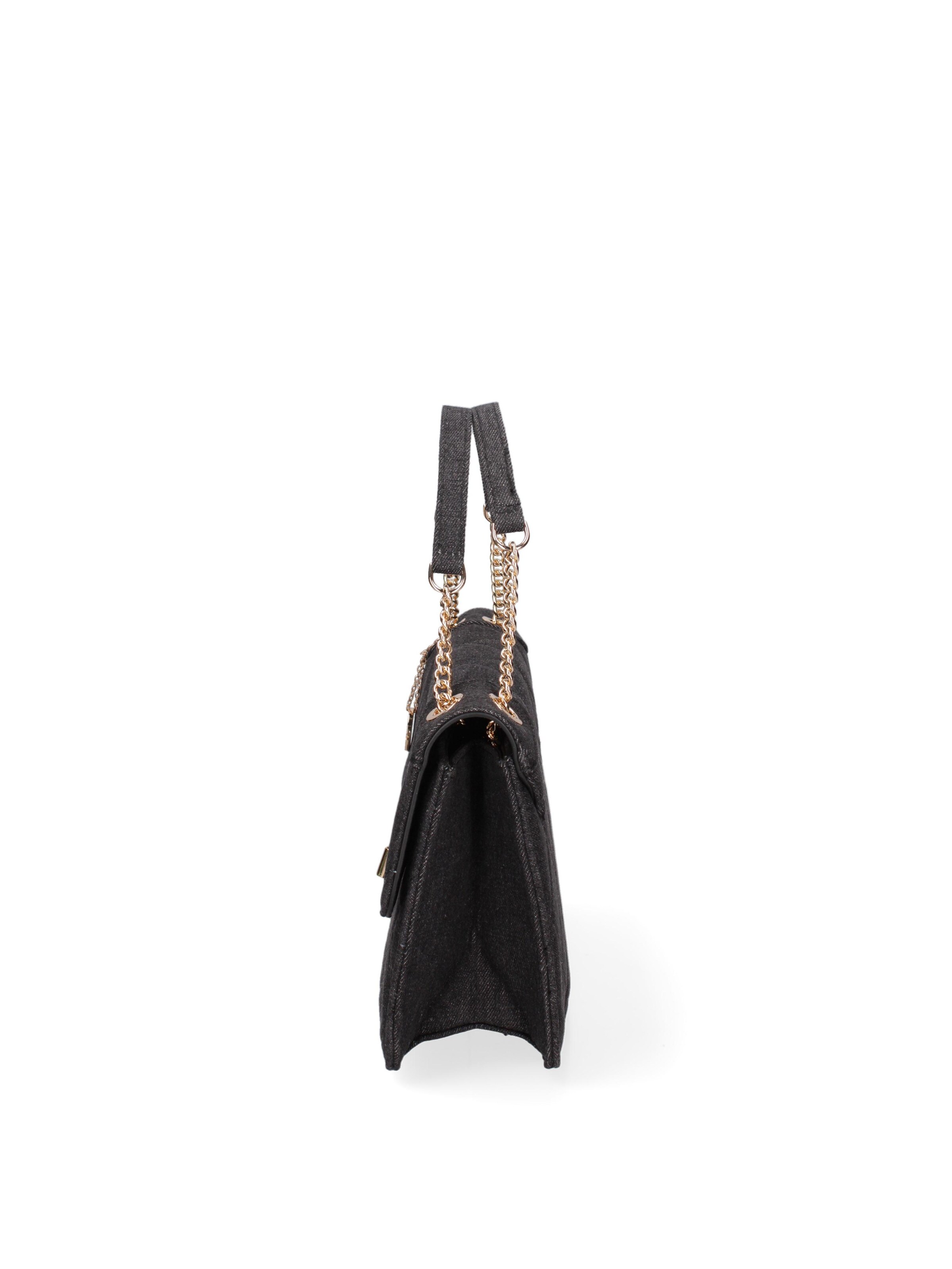 Borsa a spalla 'Borsa a Spalla Donna Nylon Ecopelle Twist Lock' di Diana&Co. in nero