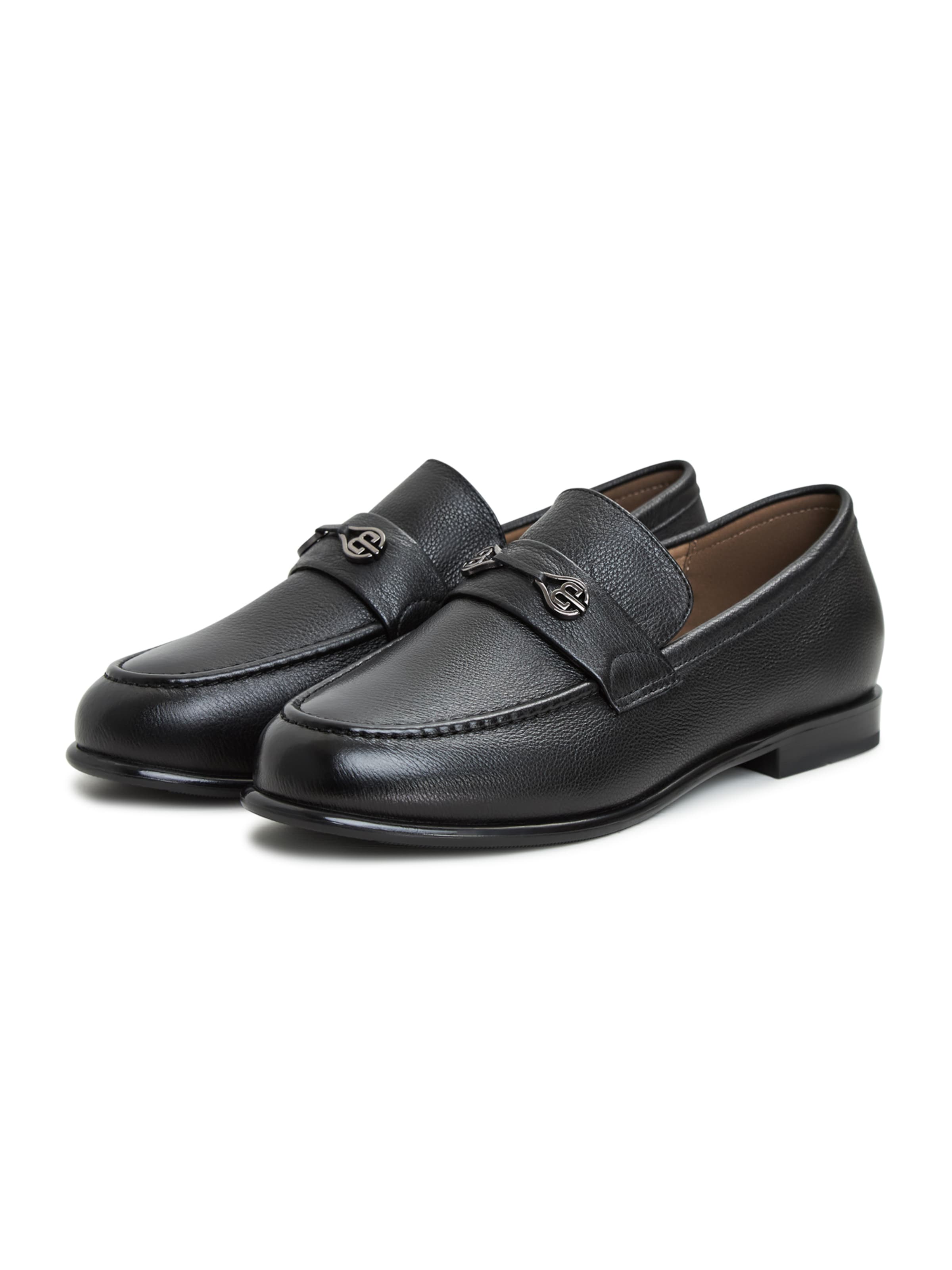 CESARE GASPARI Moccasin in Black