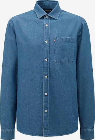 Lexington Button Up Shirt 'AUGUST' in Blue: front