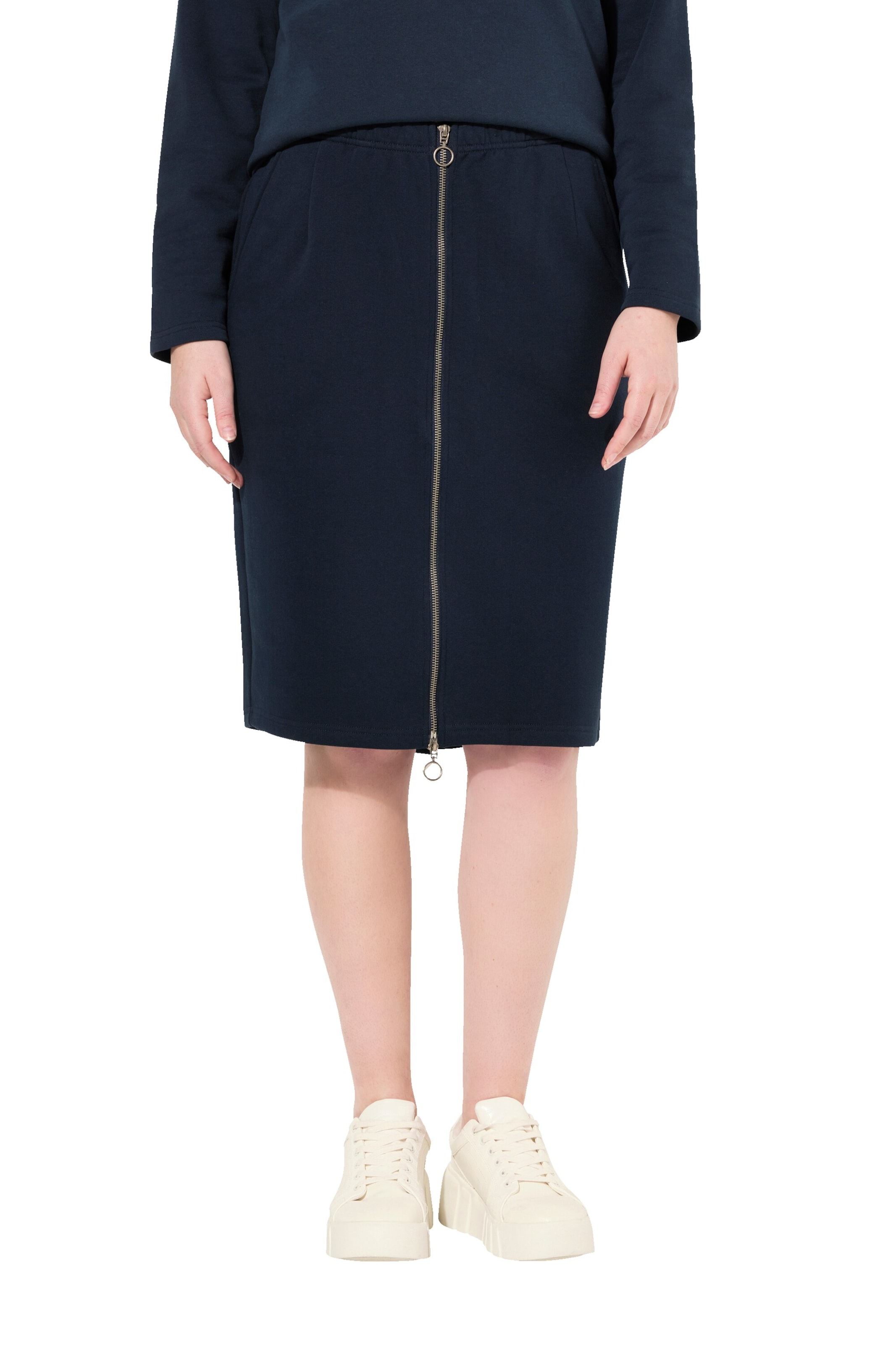 Ulla Popken Rok in Blauw: voorkant