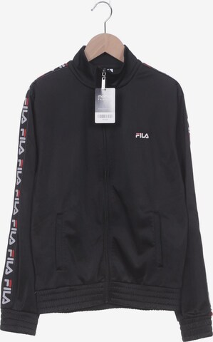 FILA Sweatshirt & Zip-Up Hoodie in M in Black: front