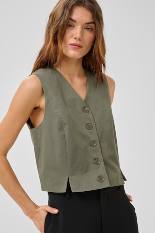 Gilet 'MWGisva' My Essential Wardrobe en vert : devant