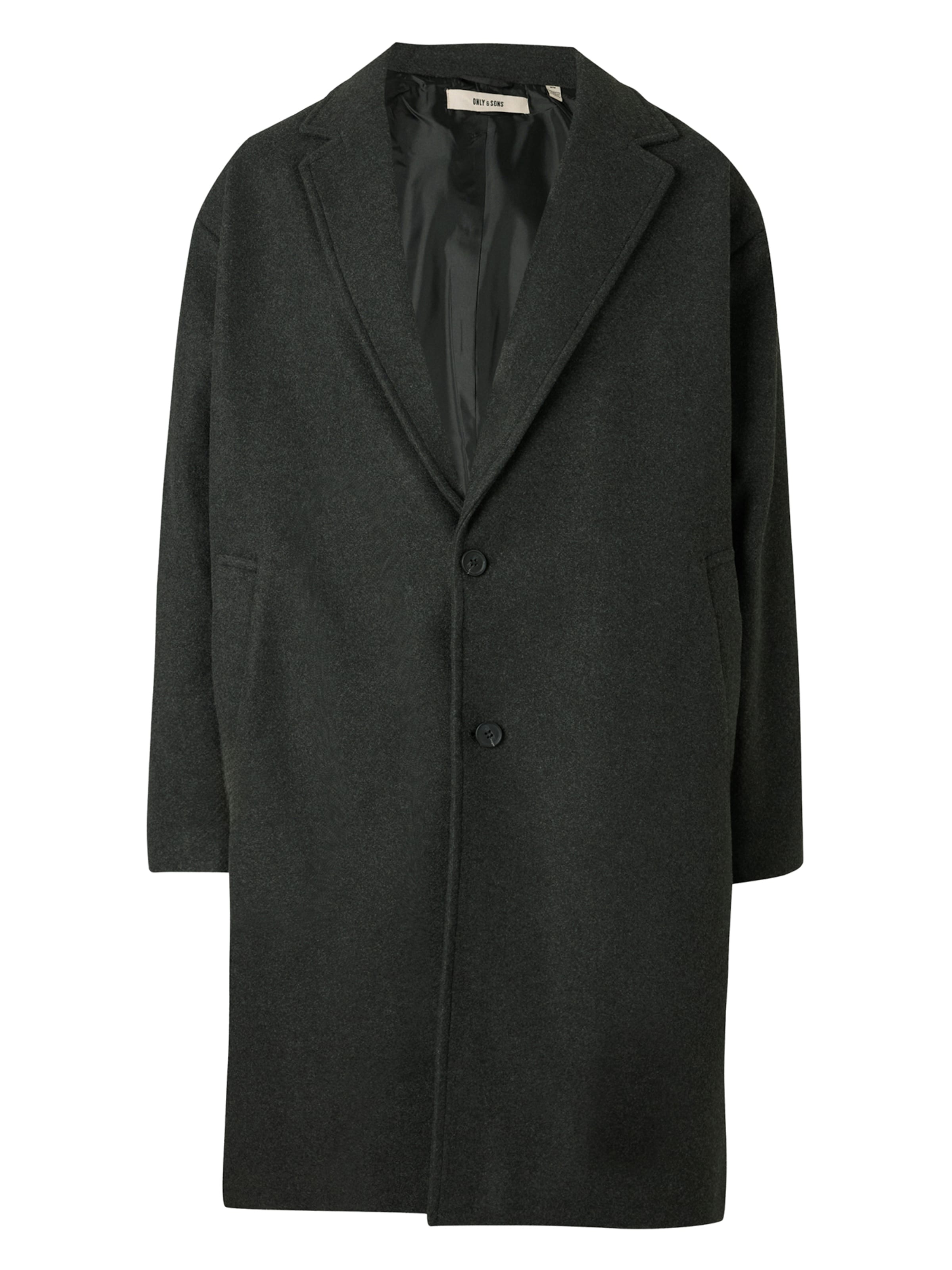 Only &amp; Sons Between-Seasons Coat &#x27;ONSWORF&#x27; in Black: front