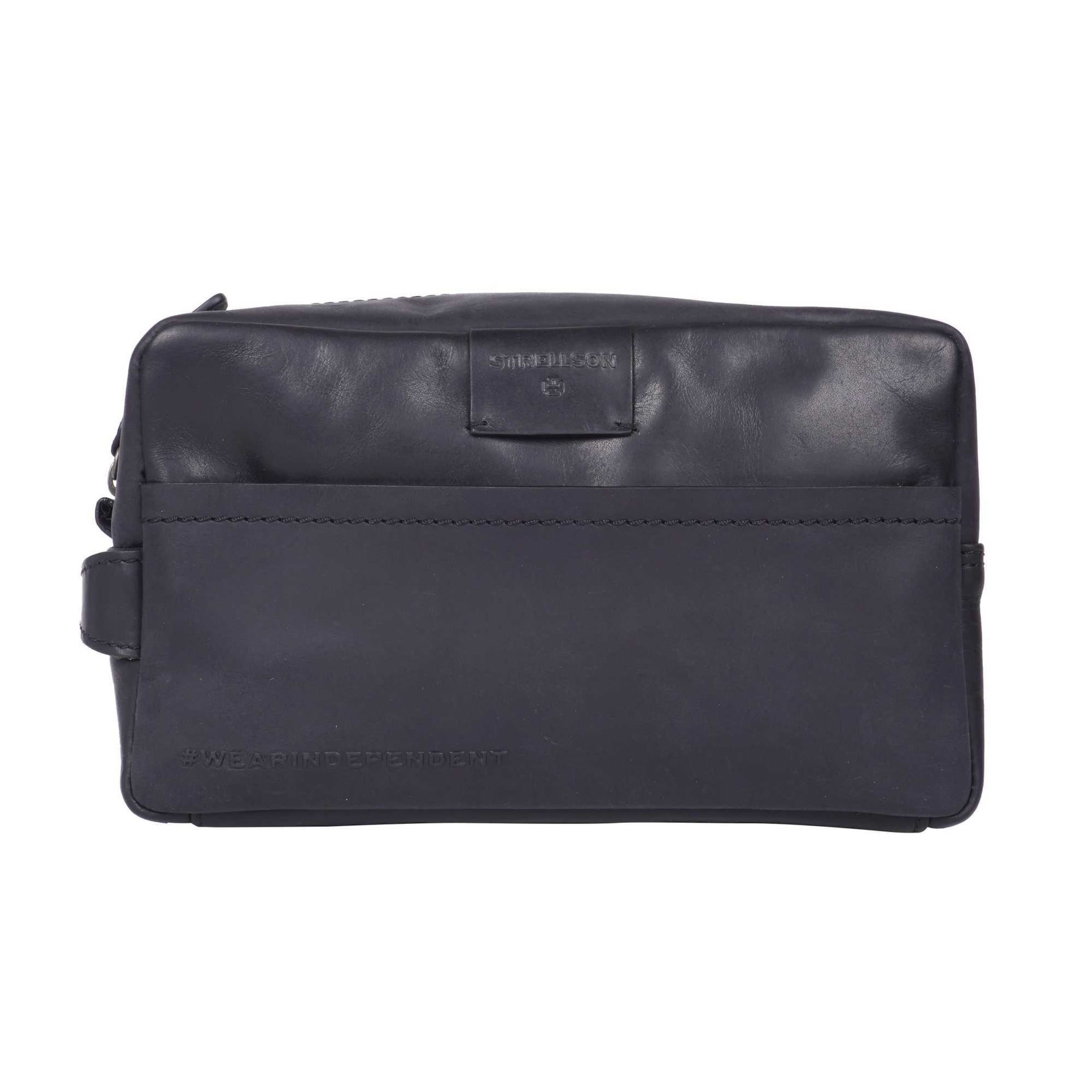 STRELLSON Toiletry bag 'Brick Lane Dick' in Black: front