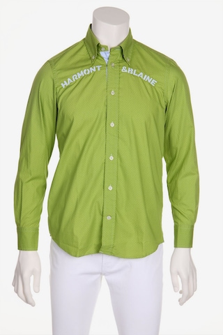 Harmont & Blaine Button Up Shirt in S in Green: front