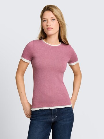 TOM TAILOR DENIM T-Shirt in Pink: Vorderseite
