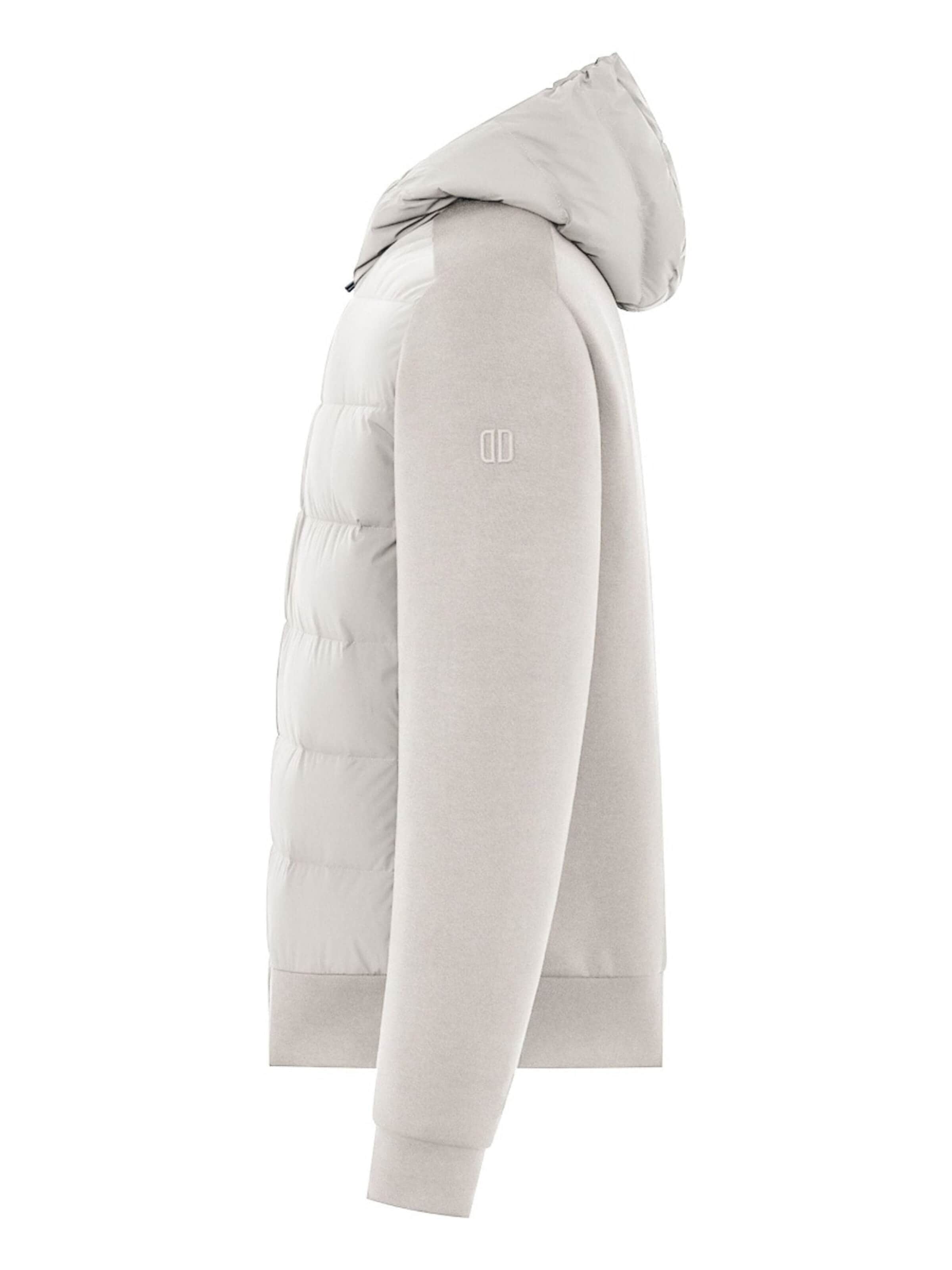 DUNO Winter jacket 'Padded bi-material hooded jacket' in Grey