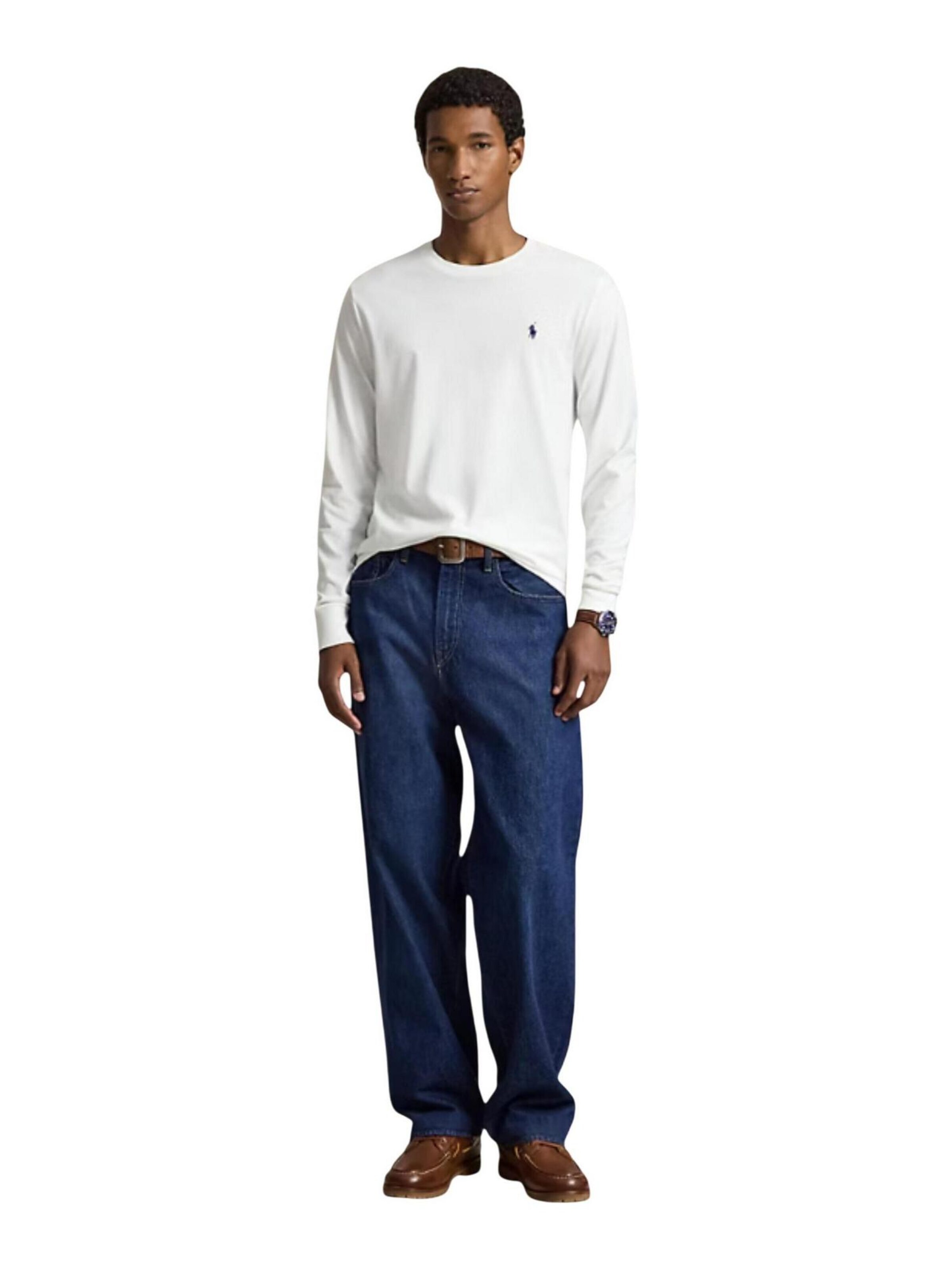 Maglietta 'L/S CREW-SLEEP-TOP 714844759004' di Ralph Lauren in bianco