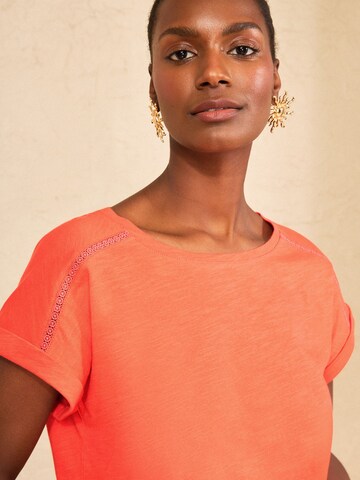 love & roses Shirt in Oranje