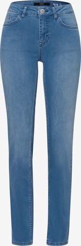 zero Slimfit Jeans in Blauw: voorkant