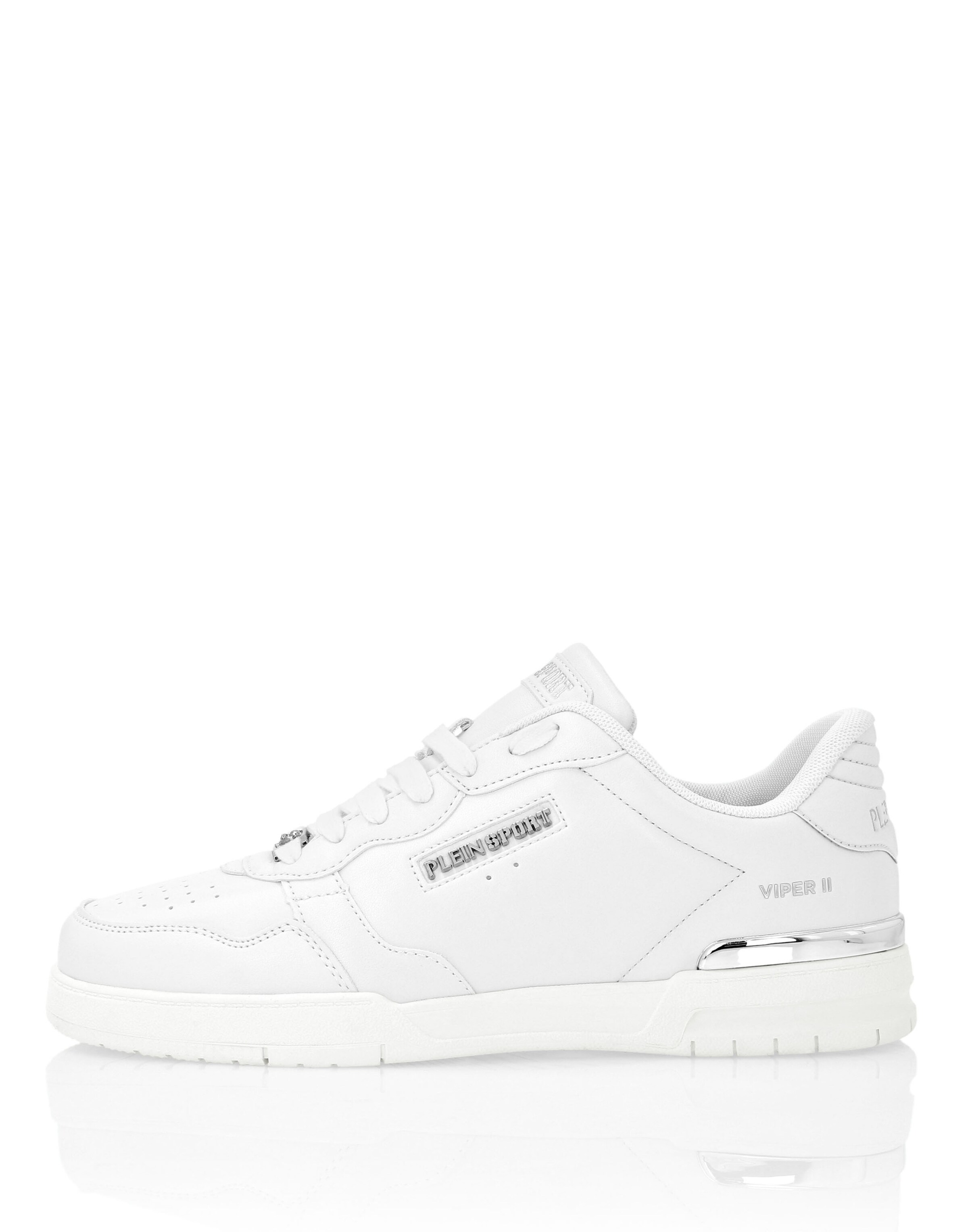 Plein Sport - Zapatillas deportivas bajas 'Tiger.X' en blanco: frente