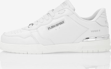 Sneaker bassa 'Tiger.X' di Plein Sport in bianco: frontale