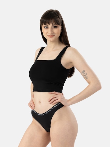 LEAFLETIC Broekje 'Leafletic Mid Rise Brazilian' in Zwart