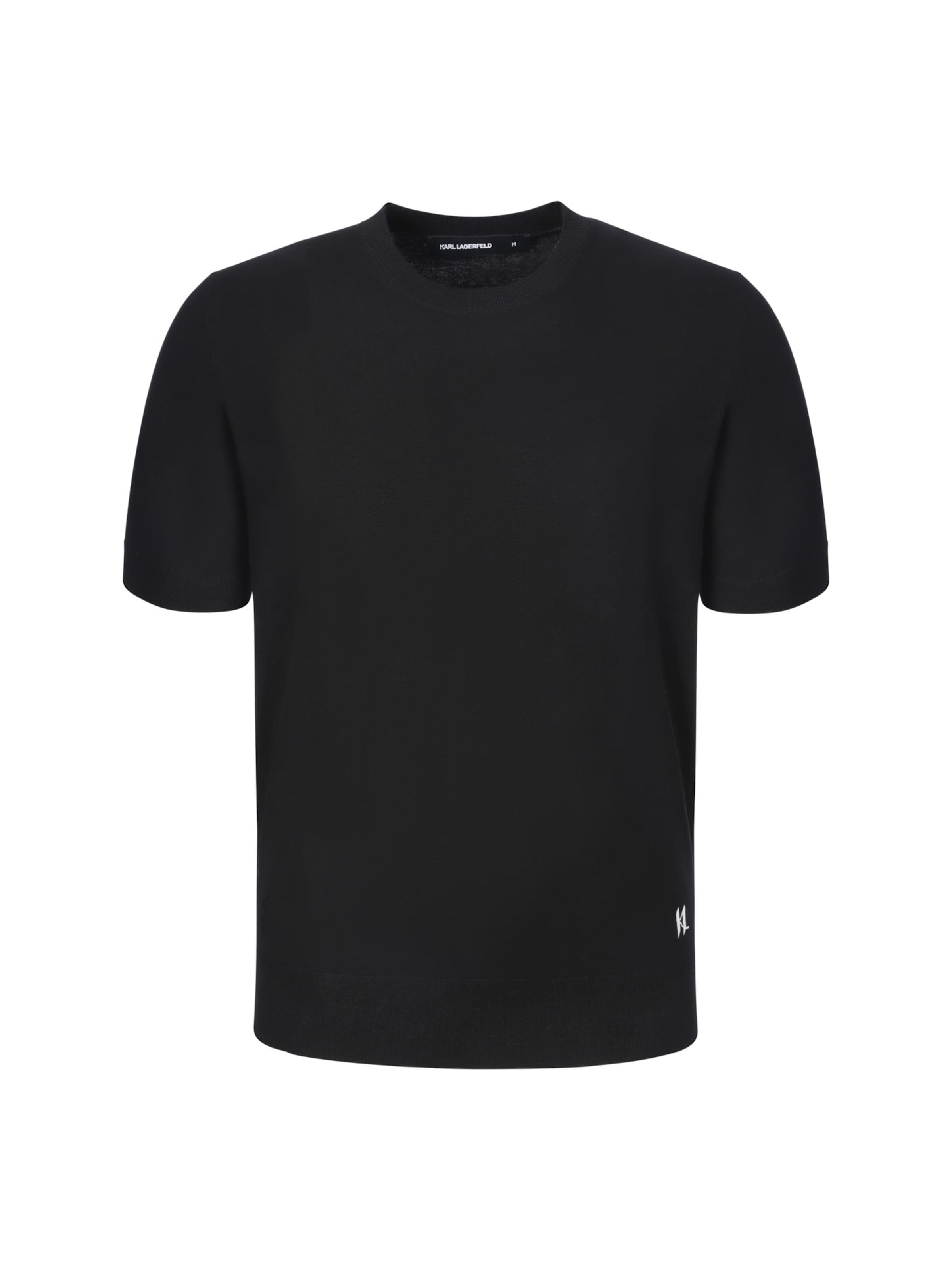 Karl Lagerfeld Shirt ' 655013 ' in Zwart: voorkant