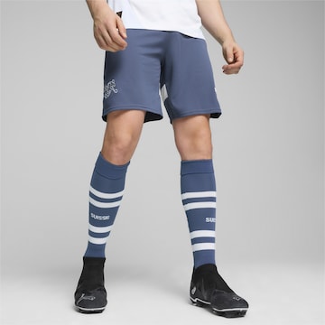 Regular Pantalon de sport 'Schweiz Replica' PUMA en bleu