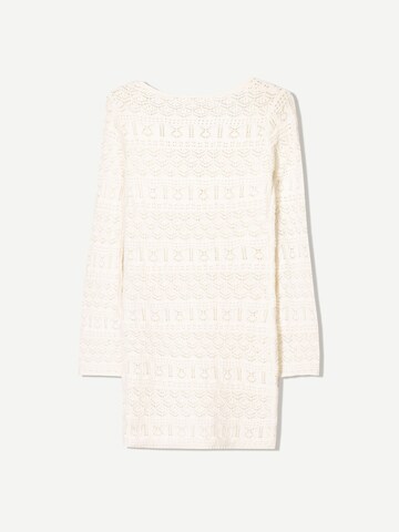 Robes en maille Bershka en beige