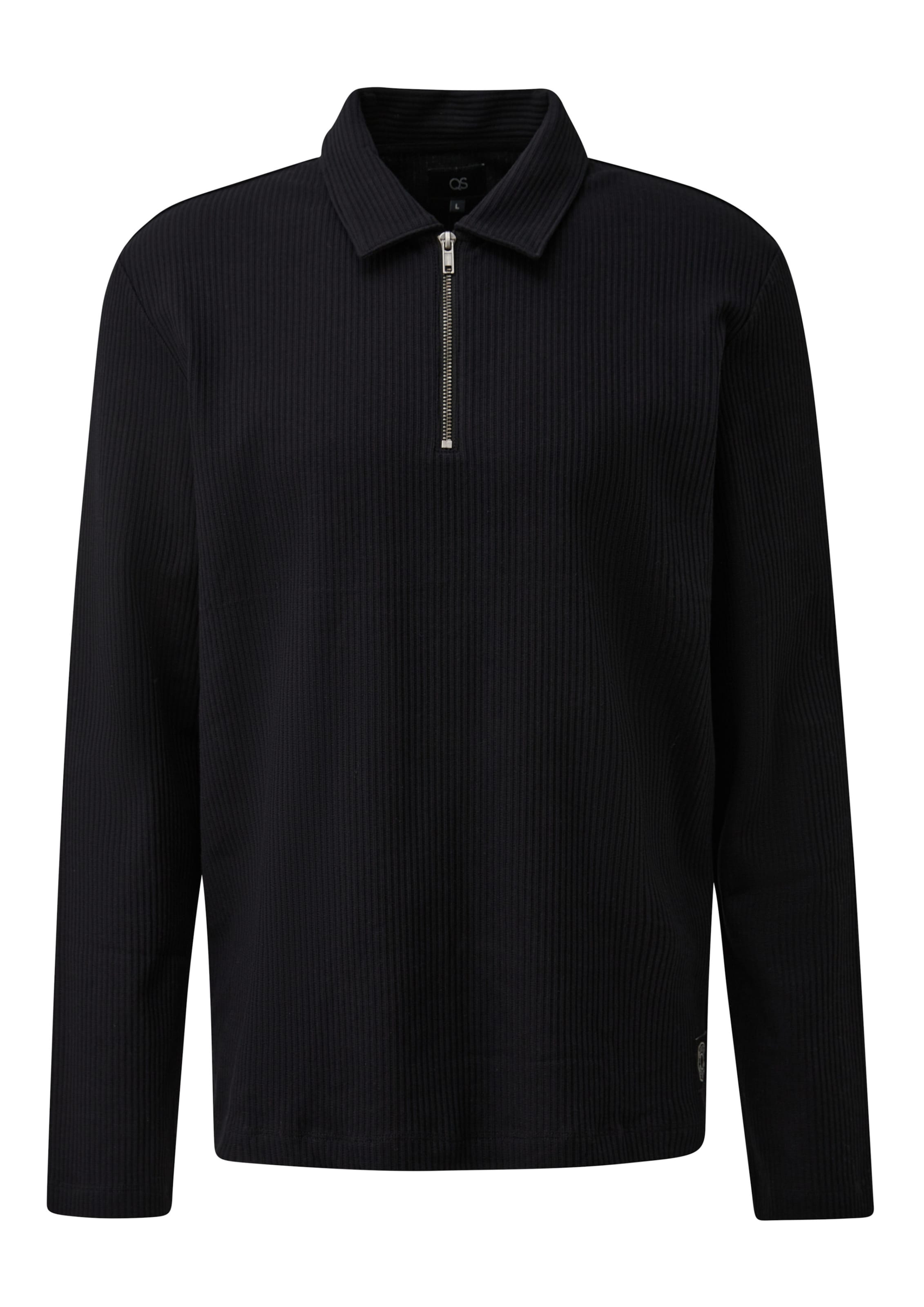 Pull-over QS en noir : devant