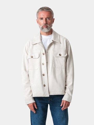 TEESHOPPEN Between-Season Jacket 'Callum' in White: front