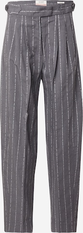 pilka SCOTCH & SODA Laisvas Klostuotos kelnės 'QUINN': priekis