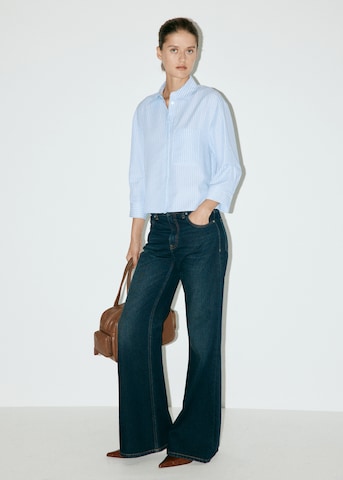 MANGO Bluza 'RUA' | modra barva