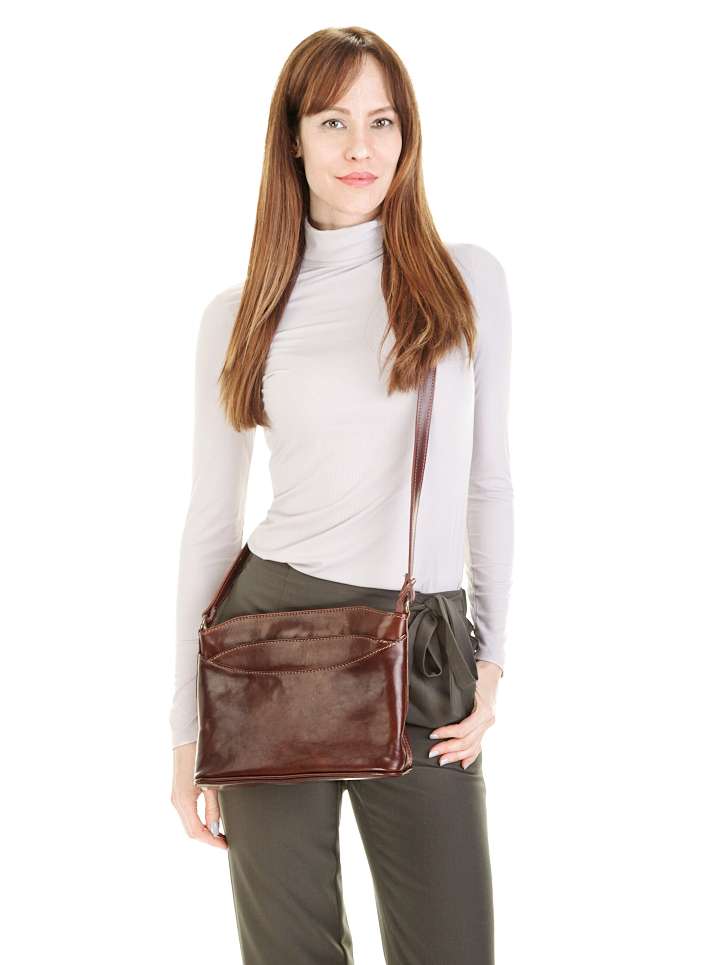 Sac à bandoulière piké en marron