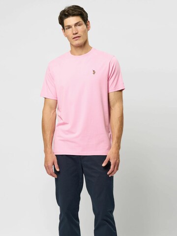 T-Shirt 'Nord' U.S. POLO ASSN. en rose : devant